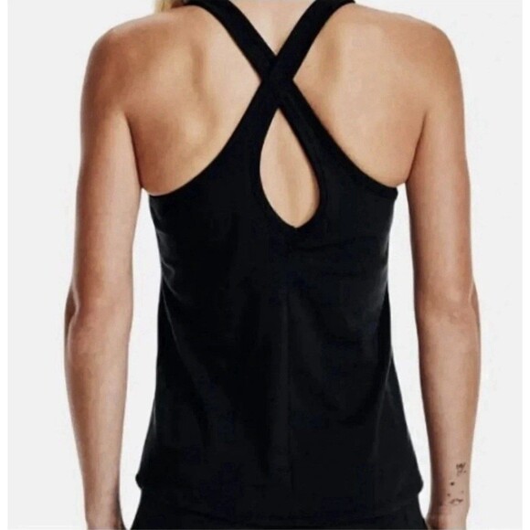 Under Armour Freedom Tank Black USARacerback Women's Size Large New $25.00 - Picture 4 of 5